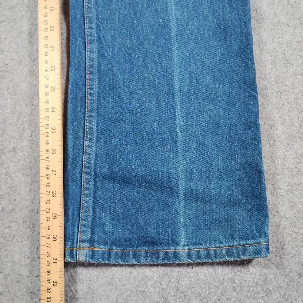 Vintage Levi's 517 Orange Tab Bootcut Jeans Men's 36x31 Blue USA 20517-0217